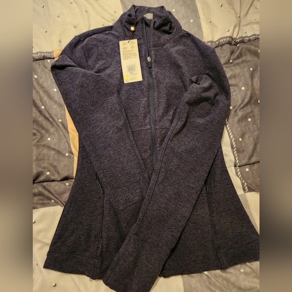 Nwt Calia Women's Bricklayer Heather LustraLux Jacket, Darker Ardosia Slate - Picture 2 of 5